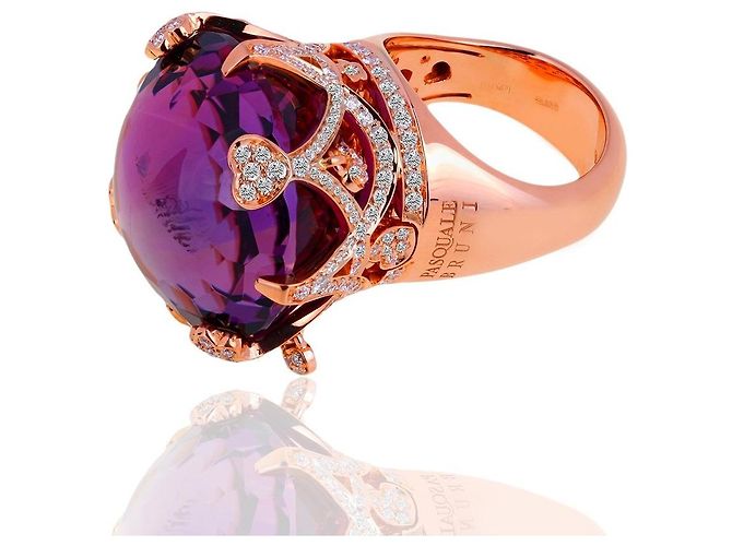 Pasquale Bruni Goldring mit Amethyst und Diamanten
