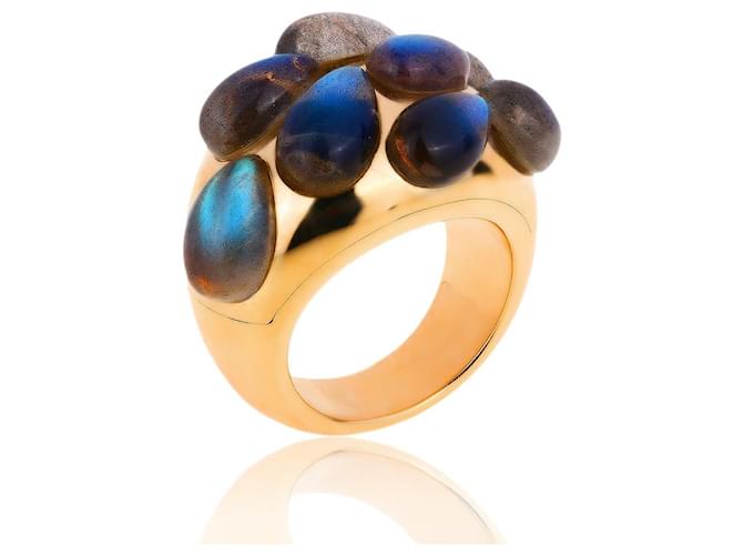 Pomellato Labradorite Gold Ring  ref.414544