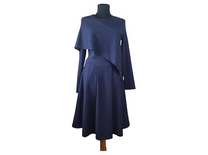 Autre Marque Dresses Blue Viscose Elastane Polyamide  ref.414596
