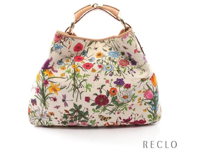 gucci horsebit floral bag