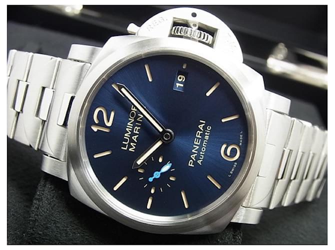 PANERAI Luminor Marina 42 MM blue PAM01028 Genuine goods Mens