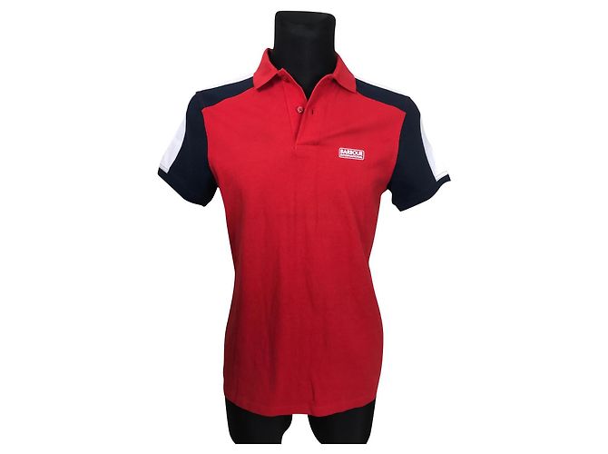 Polo Barbour in cotone da uomo Multicolore