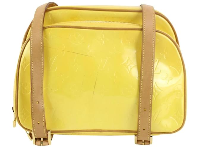 Louis Vuitton Yellow Monogram Vernis Murray Mini Backpack Leather  ref.399360 - Joli Closet