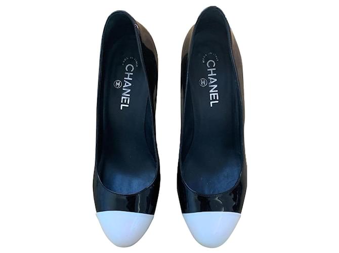 Chanel Heels Black Patent leather  ref.415280