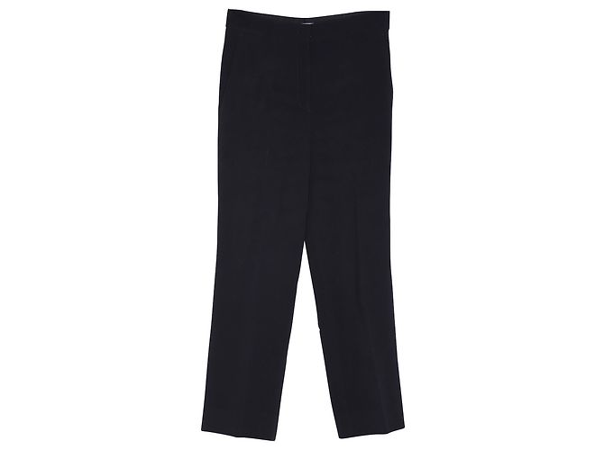 Pantalon droit Prada en polyester noir