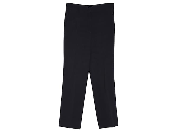 Prada Gerade Hose aus schwarzem Polyester