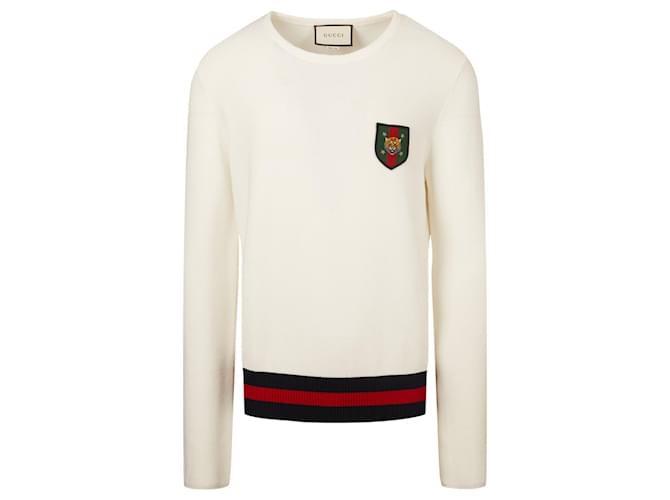 Suéter blanco de Gucci Algodón  ref.415886