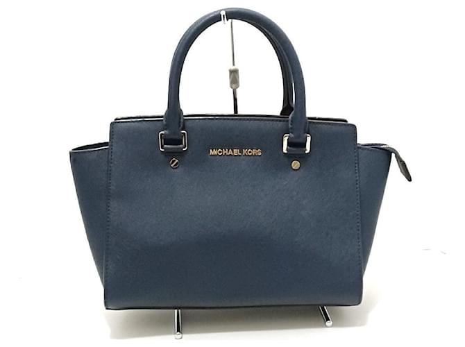Michael Kors Handbag Navy blue Leather ref.416438 - Joli Closet