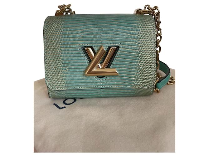 Louis Vuitton Twist mini Turquoise Exotic leather ref.416788