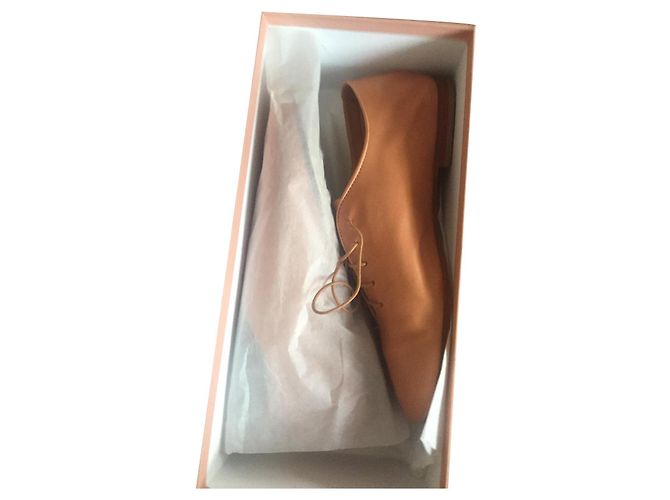 Mansur Gavriel Scarpe stringate in pelle Caramello
