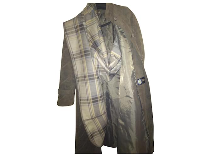 Autre Marque Coats, Outerwear Olive green Deerskin  ref.416844