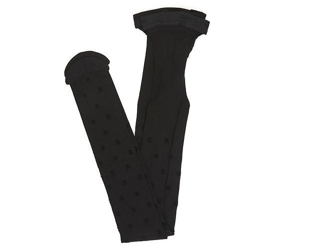 Chanel MALLAS NEGRAS CON PUNTOS CC M NUEVO Negro