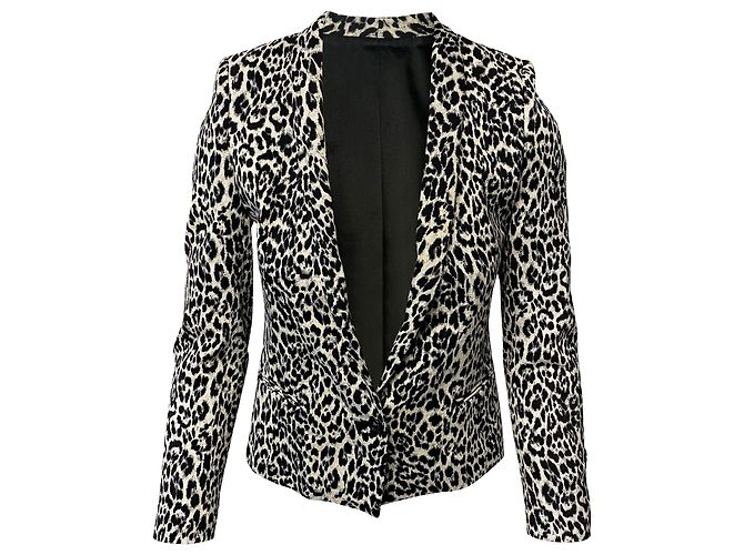 Completo pantalone leopardato The Kooples in cotone multicolore Stampa python