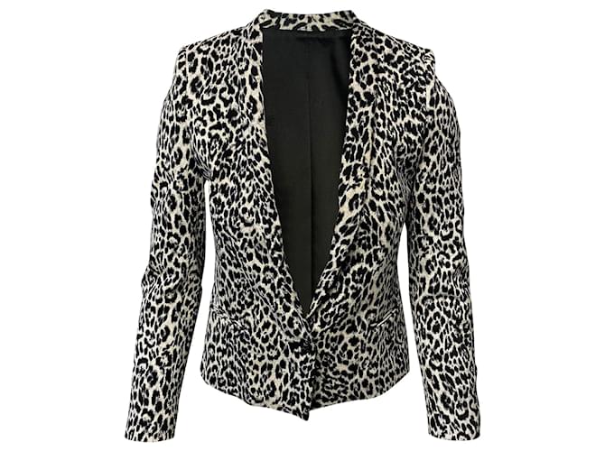 The Kooples Leopard Print Trouser Suit Set in Multicolor Cotton Multiple colors  ref.416890