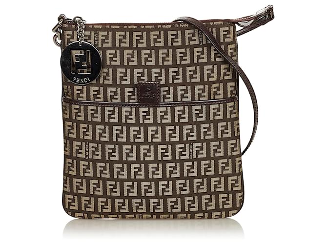 fendi brown crossbody bolsa