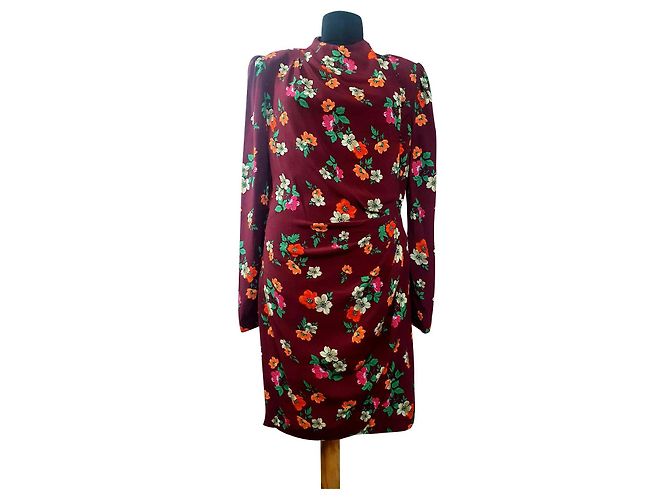 Vestido floral Maje May de viscosa Multicolor