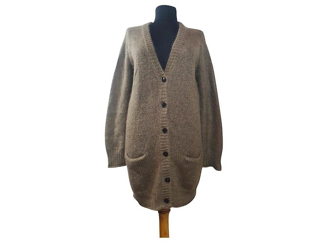 Filippa K Langer Cardigan Braun Mohair