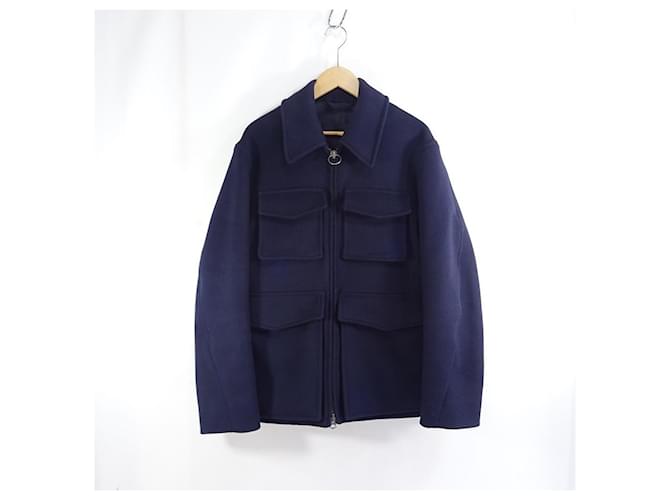 [Used] ACNE STUDIOS MUTUAL PAW17 Wool jacket Navy blue  ref.417458