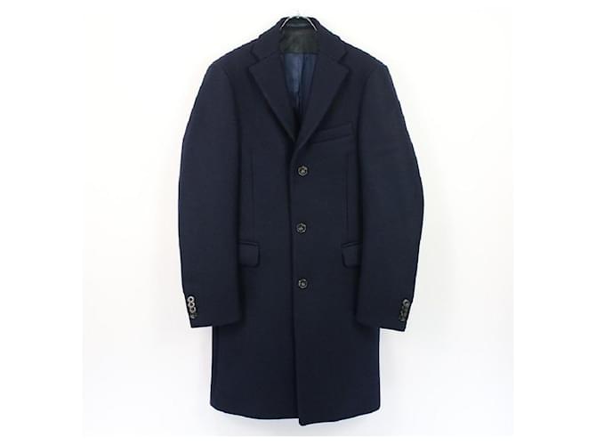 [Usado] Acne Studios | GARRET Melton Wool Chester Coat | 44 | Navy | masculino Azul marinho Lã  ref.417459