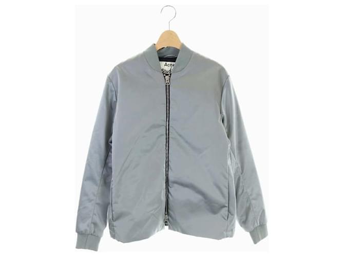[Used] Acne Studios Bomber Jacket Blouson Outer Zip Up 34 Gray Silver ...