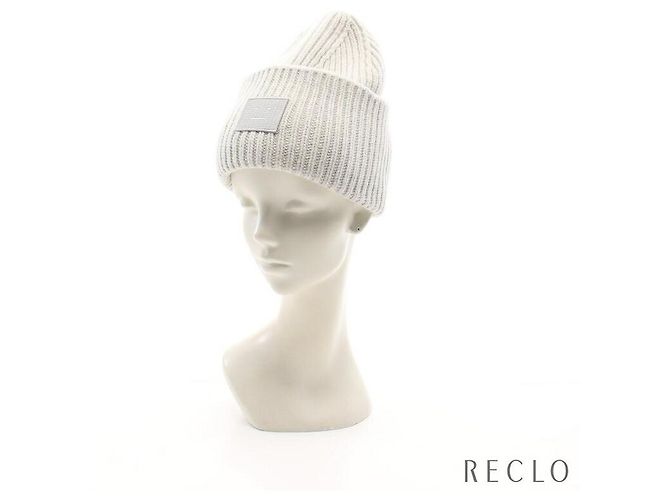 [Gebraucht]Acne Studios Pansy Pansy Hat Mütze Wolle Hellgrau