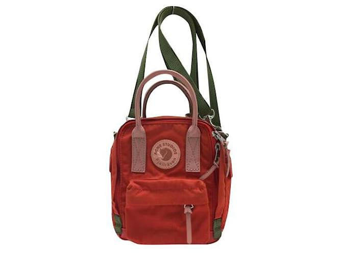 [Used]	 Acne Studios Fjallraven Mini Shoulder Bag Orange Cloth  ref.417467