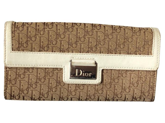 Dior Trotter wallet beige cloth