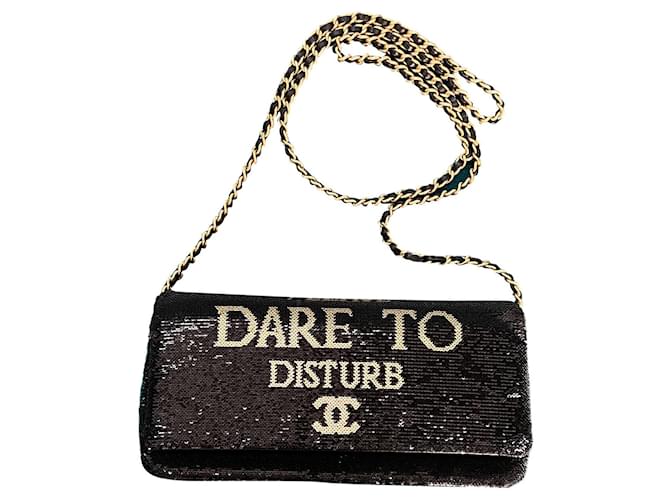 Chanel SUPER Rare CC DARE to Disturb Bag Black  ref.417498