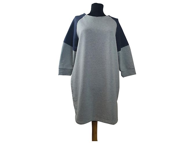 Robe Won Hundred Fanton Bleu Gris