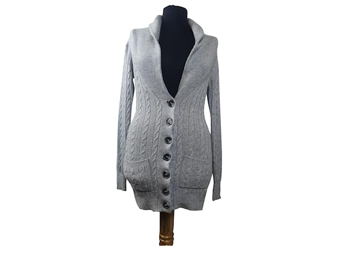 Uterque Knitwear Grey Silk Cashmere  ref.417503