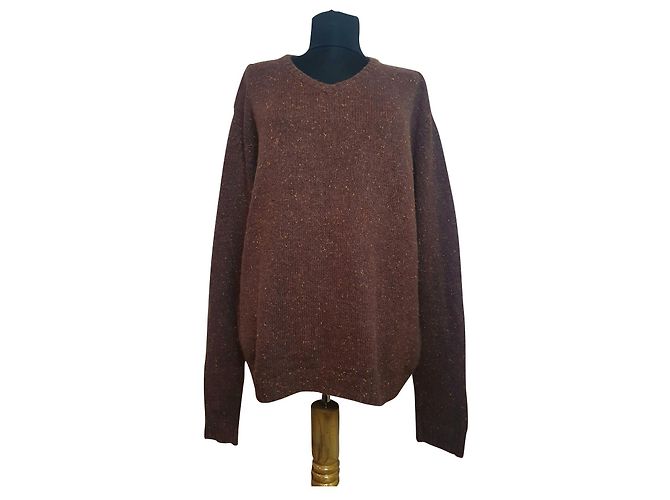Samsoe & Samsoe Mathis oversize V-neck sweater brown Multiple colors