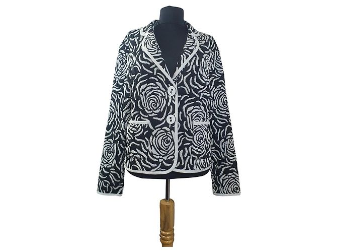 Joseph Ribkoff Blazer Schwarz Weiß