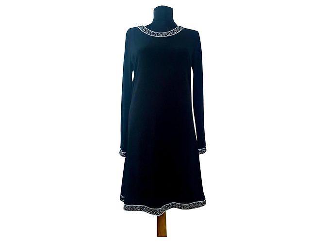 Michael Kors Kleid Schwarz Polyester Größe M