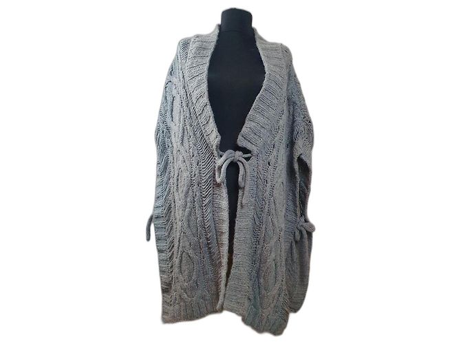 Autre Marque Anthropologie Sleeping on Snow Strickjacke grau