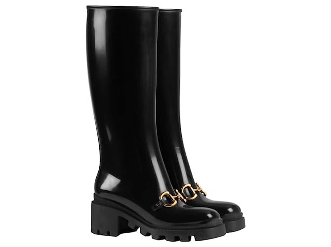 Gucci Horsebit Rubber Rain Boots