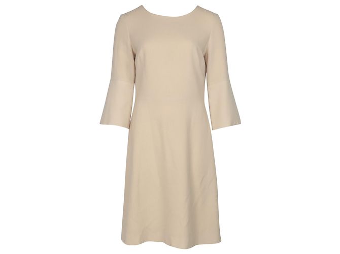 Autre Marque Goat Pandora Shift Dress in Cream Wool  White