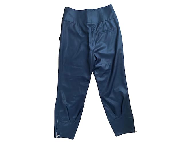 Pantalones Céline. Azul Lana  ref.417632