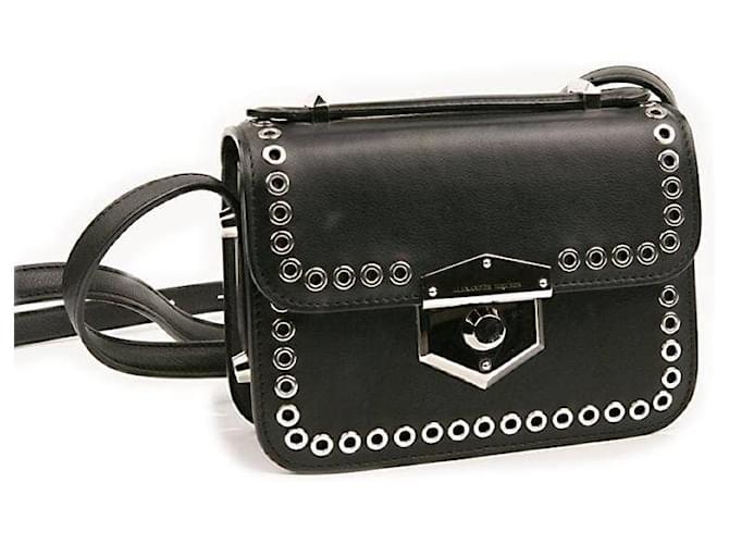 Mini Bolso Bandolera De Piel de Alexander McQueen de color Negro Mujer Bolsos de Bolsos satchel de 