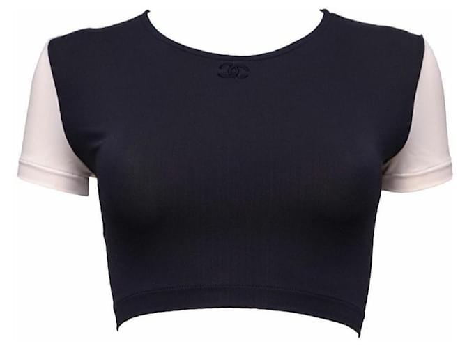 Chanel Crop top Black Polyester ref.418413 - Joli Closet