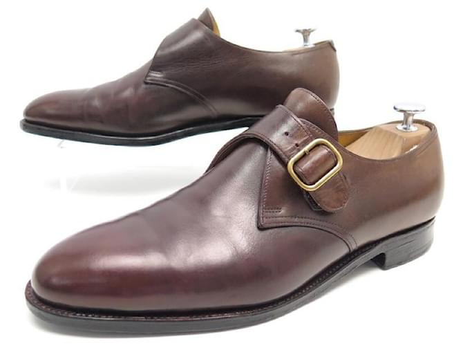 JOHN LOBB FOULD SHOES 8E 42 LARGE COGNAC LEATHER LOAFERS Brown  ref.418621