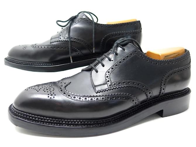 ZAPATOS JM WESTON 590 PLANTILLAS TRIPLES 10.5do 44 44.5 Zapatos de cuero negro  ref.418848