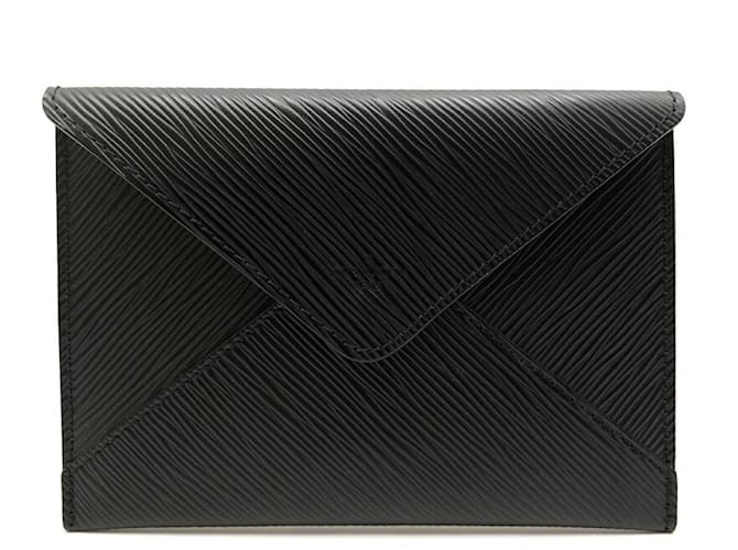 NEW LOUIS VUITTON POUCH INVITATION IN BLACK EPI LEATHER LEATHER POUCH  ref.418871