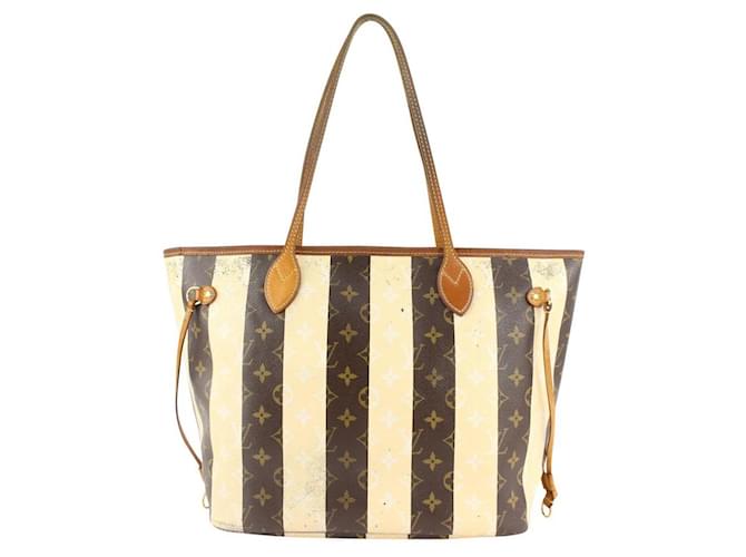 LOUIS VUITTON Limited Edition Monogram Rayures Neverfull MM Tote