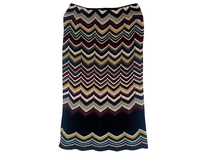 Gonna midi Missoni for Lindex in viscosa multicolore