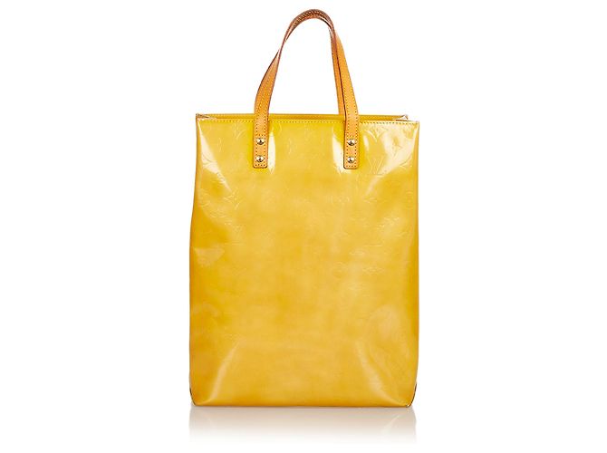 Louis Vuitton Brown Vernis Reade MM Marrone Beige
