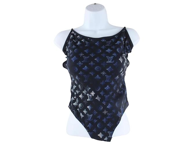 Louis Vuitton Size 36 Navy Mahina Monogram One-Piece Bathing Swim Suit  ref.419421 - Joli Closet