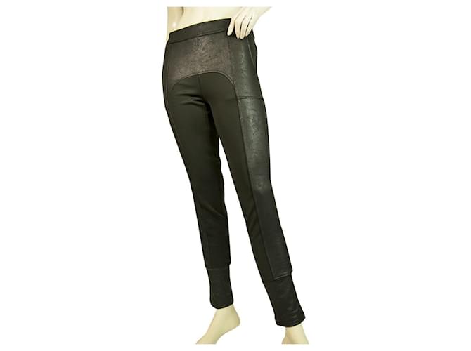 Autre Marque Never Enough Black Shiny Leggings trousers pants size S Polyester Elastane  ref.419422