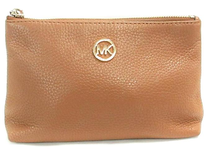 Michael Kors Clutch bag Brown Leather ref.419575 Joli Closet