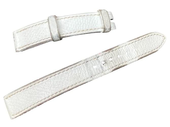 Cinturino orologio Hermès in pelle bianca Bianco ref.419616 - Joli Closet