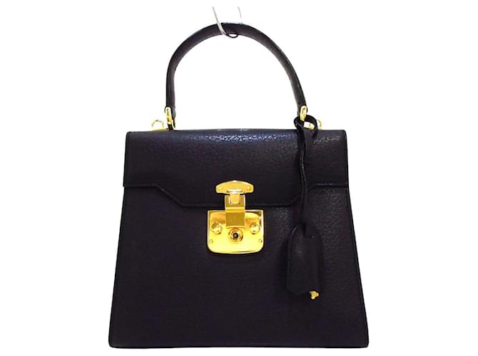 Gucci handbag Black Leather  ref.419644